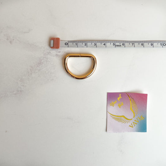 MEDIA ARGOLLA SOLDADA ORO - 25MM