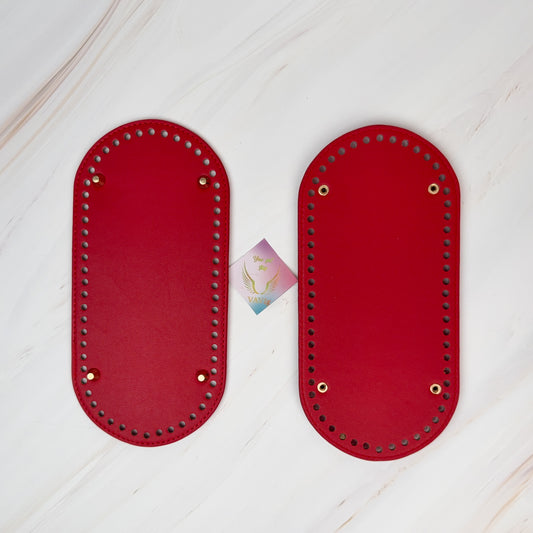 Bases de Piel 25cm con Remaches para bolsos tejidos