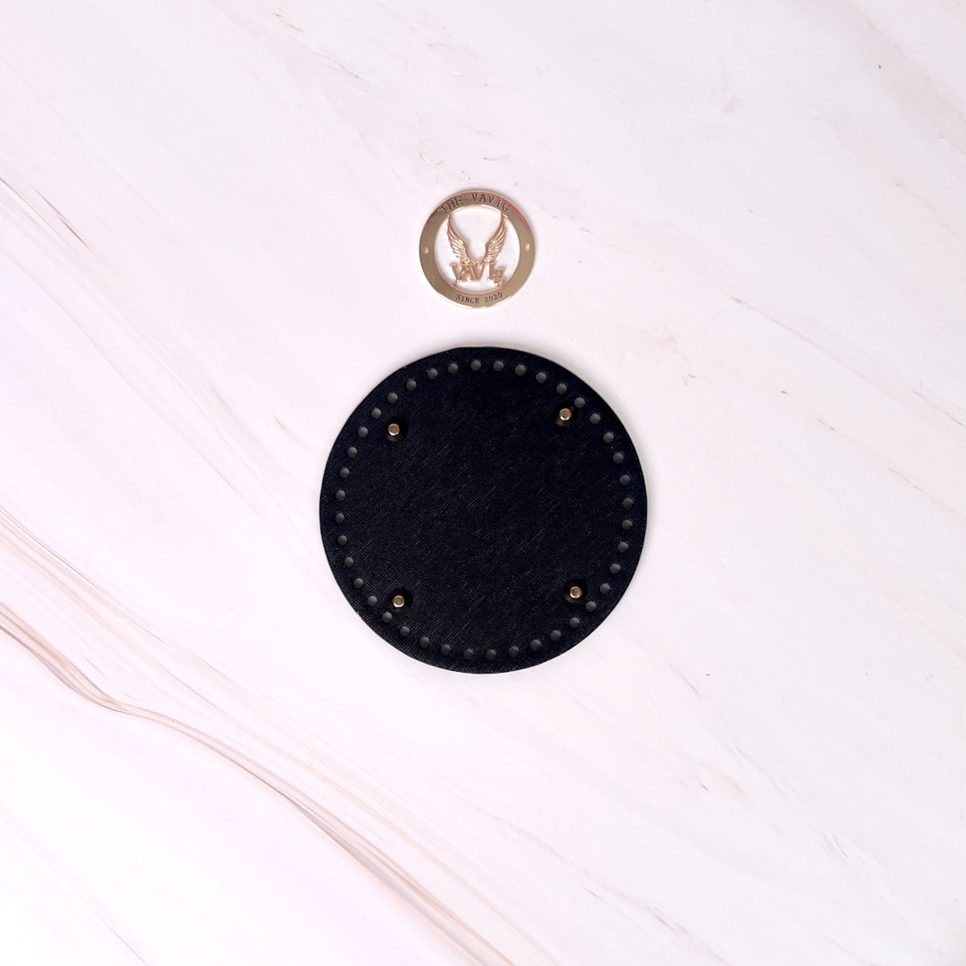 Bases de Piel Circular con Remaches