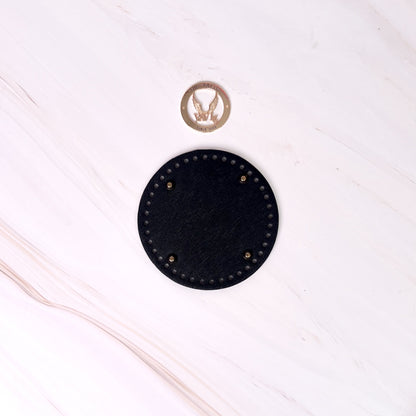 Bases de Piel Circular con Remaches