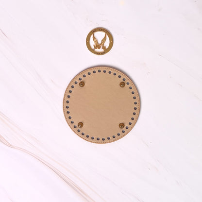 Bases de Piel Circular con Remaches