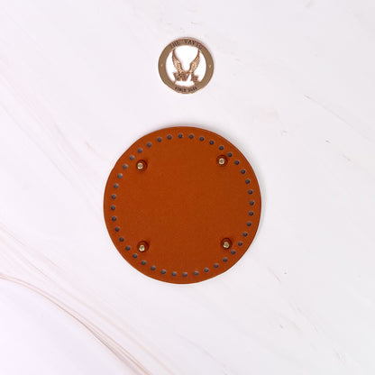 Bases de Piel Circular con Remaches