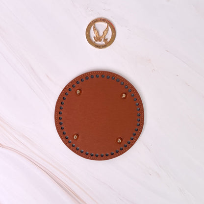 Bases de Piel Circular con Remaches