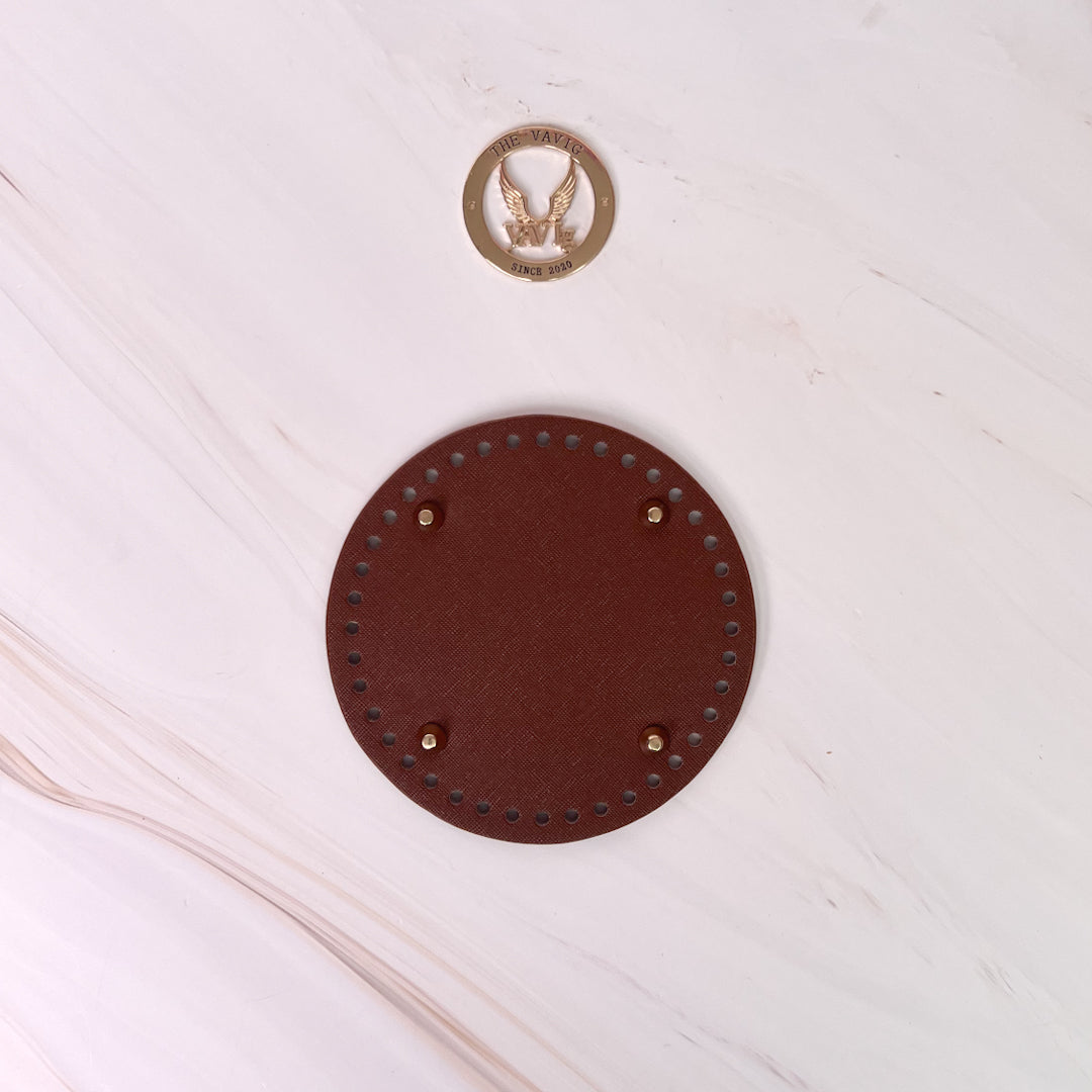 Bases de Piel Circular con Remaches