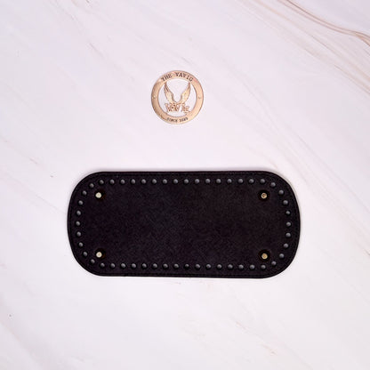 Bases de Piel 25cm con Remaches para bolsos tejidos